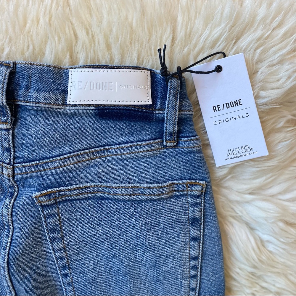 NWT Re/Done High Rise Ankle Crop - Picture 6 of 9